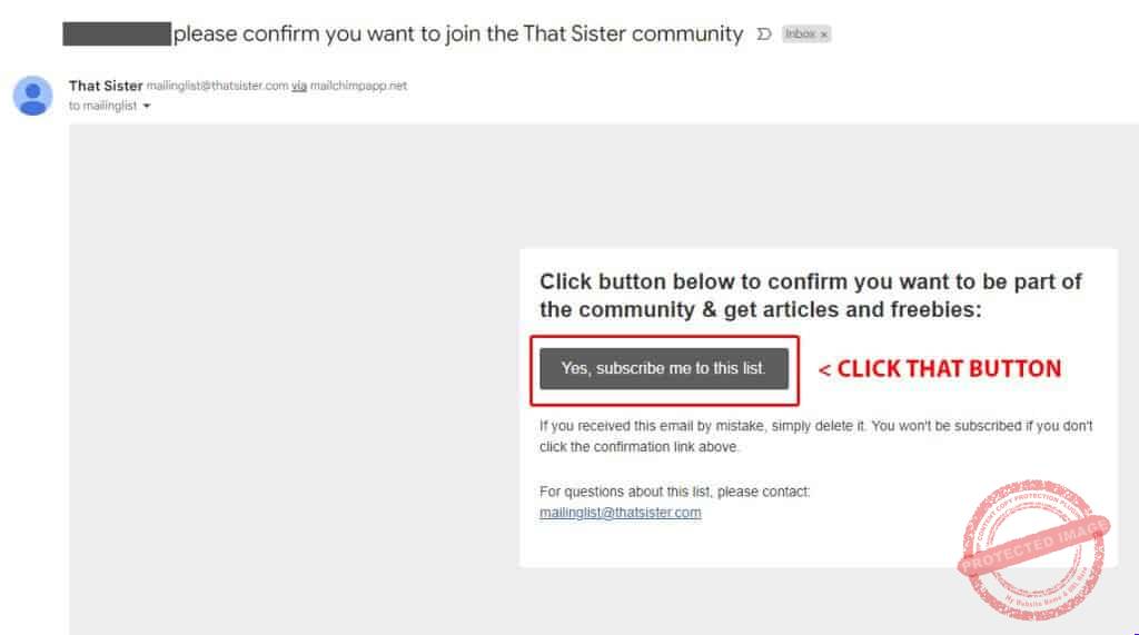 Sign up email 2